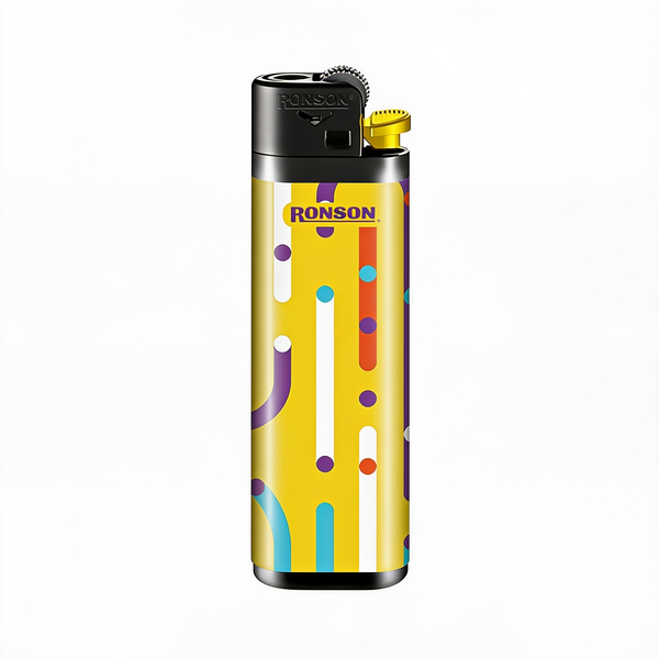 Encendedor Ronson Colourlite Motivos Mix Lines